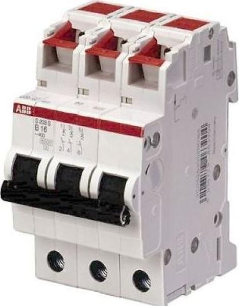 ABB Leitungsschutzschalter S203S-B16 B16A 3polig 6kA (S203 S-B16)